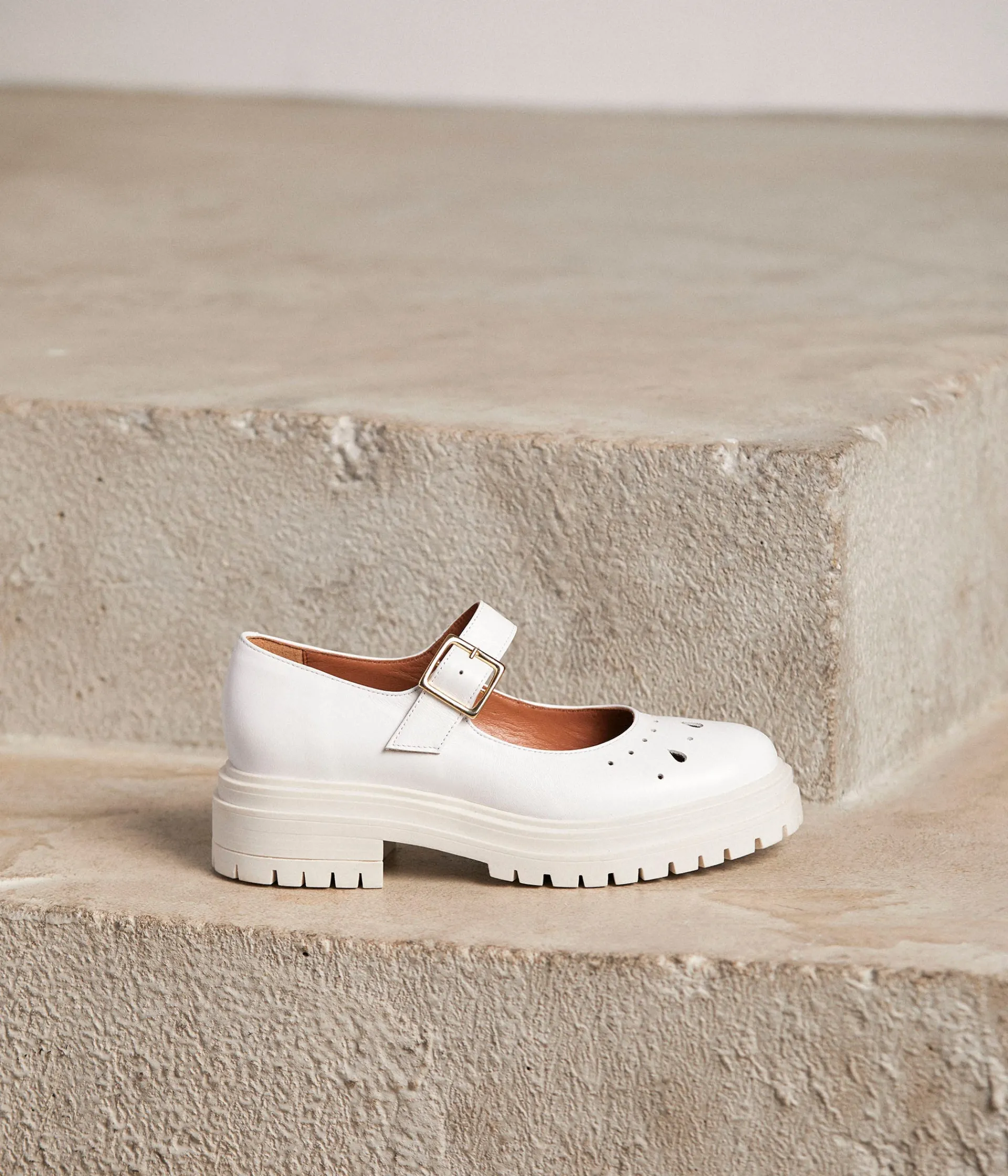 Femme Mellow Yellow Ballerines, Slingbacks-Babies crantées Léoncia