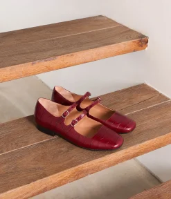 Femme Mellow Yellow Babies|Ballerines, Slingbacks-Babies croco Aurella