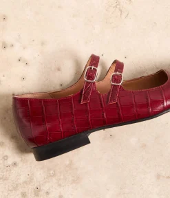 Femme Mellow Yellow Babies|Ballerines, Slingbacks-Babies croco Aurella