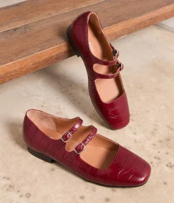 Femme Mellow Yellow Babies|Ballerines, Slingbacks-Babies croco Aurella