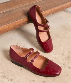 Femme Mellow Yellow Babies|Ballerines, Slingbacks-Babies croco Aurella