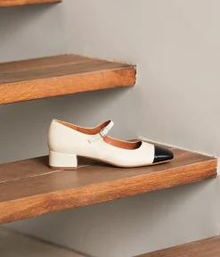 Femme Mellow Yellow Babies|Ballerines, Slingbacks-Babies écrues noires Blondine