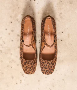 Femme Mellow Yellow Babies|Ballerines, Slingbacks-Babies effet léopard Brenda
