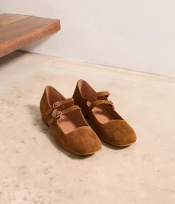 Femme Mellow Yellow Babies|Ballerines, Slingbacks-Babies velours Aurella