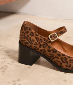 Femme Mellow Yellow Babies|Escarpins-Babies velours léopard Rebecca