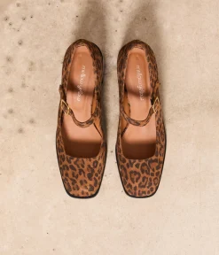 Femme Mellow Yellow Babies|Escarpins-Babies velours léopard Rebecca