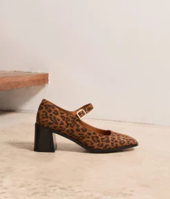 Femme Mellow Yellow Babies|Escarpins-Babies velours léopard Rebecca