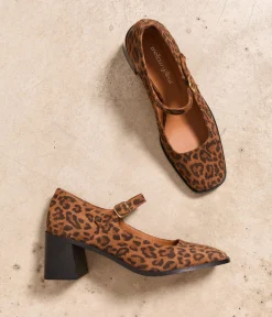 Femme Mellow Yellow Babies|Escarpins-Babies velours léopard Rebecca