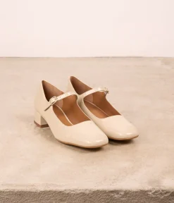 Femme Mellow Yellow Babies|Ballerines, Slingbacks-Babies vernies écrues Brenda