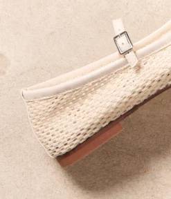 Femme Mellow Yellow Ballerines, Slingbacks-Ballerines écrues tressées Mymy