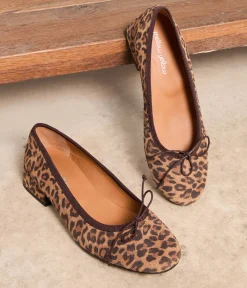 Femme Mellow Yellow Ballerines, Slingbacks-Ballerines imprimé léopard Nicole