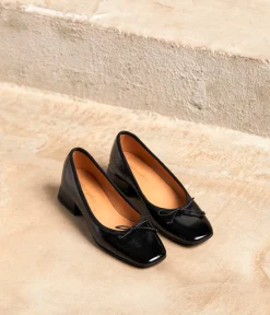 Femme Mellow Yellow Ballerines, Slingbacks-Ballerines noir verni Azilis