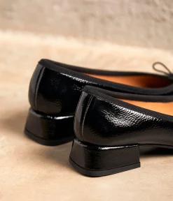 Femme Mellow Yellow Ballerines, Slingbacks-Ballerines noir verni Azilis