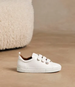 Femme Mellow Yellow Baskets-Baskets à scratchs Naomie