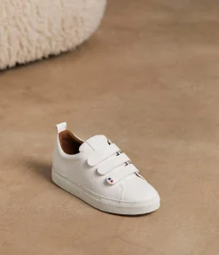 Femme Mellow Yellow Baskets-Baskets à scratchs Naomie