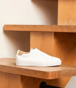 Femme Mellow Yellow Baskets-Baskets blanches Suzanne