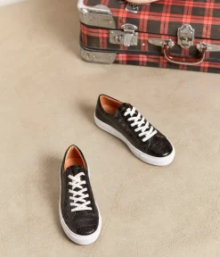 Femme Mellow Yellow Baskets-Baskets croco Lucette