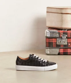 Femme Mellow Yellow Baskets-Baskets croco Lucette