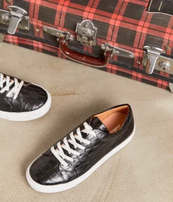 Femme Mellow Yellow Baskets-Baskets croco Lucette