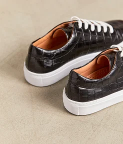 Femme Mellow Yellow Baskets-Baskets croco Lucette