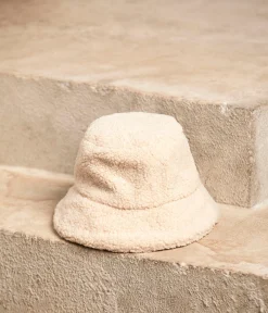 Mellow Yellow Casquettes, Bonnets-Bob écru Sherpa Birdie