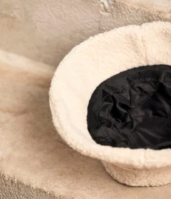 Mellow Yellow Casquettes, Bonnets-Bob écru Sherpa Birdie