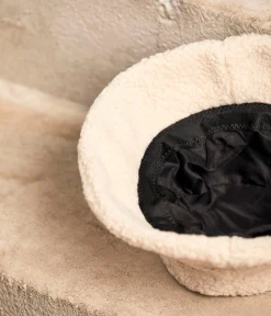 Mellow Yellow Casquettes, Bonnets-Bob écru Sherpa Birdie