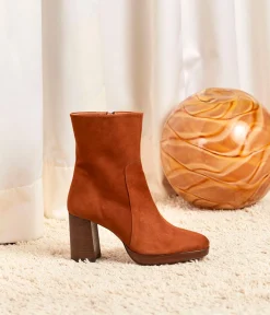 Femme Mellow Yellow Boots, Bottines-Boots velours Léontine