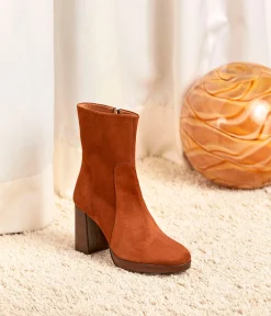 Femme Mellow Yellow Boots, Bottines-Boots velours Léontine