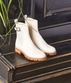 Femme Mellow Yellow Boots, Bottines-Boots écrues Norma