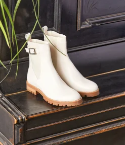 Femme Mellow Yellow Boots, Bottines-Boots écrues Norma