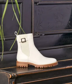 Femme Mellow Yellow Boots, Bottines-Boots écrues Norma