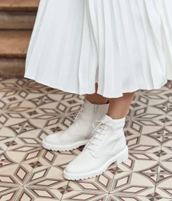 Femme Mellow Yellow Boots, Bottines-Boots écrus Andy