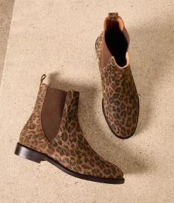 Femme Mellow Yellow Boots, Bottines-Boots cuir léopard Artem