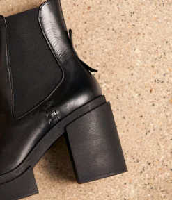 Femme Mellow Yellow Boots, Bottines-Boots cuir noir Alima