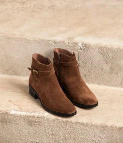 Femme Mellow Yellow Boots, Bottines-Boots cuir velours Arista