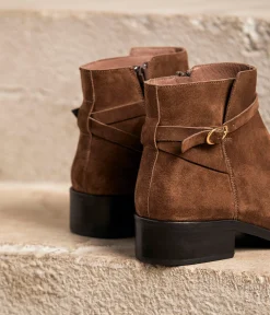 Femme Mellow Yellow Boots, Bottines-Boots cuir velours Arista