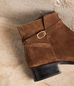 Femme Mellow Yellow Boots, Bottines-Boots cuir velours Arista