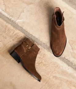 Femme Mellow Yellow Boots, Bottines-Boots cuir velours Arista