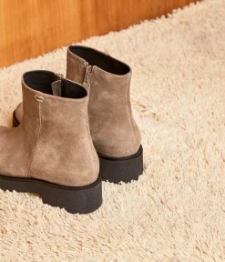 Femme Mellow Yellow Boots, Bottines-Boots cuir velours Isaure