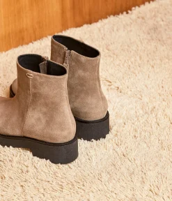 Femme Mellow Yellow Boots, Bottines-Boots cuir velours Isaure