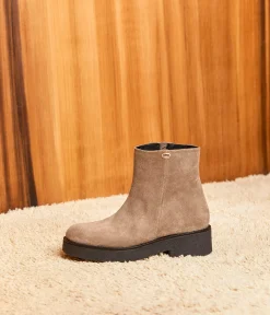 Femme Mellow Yellow Boots, Bottines-Boots cuir velours Isaure