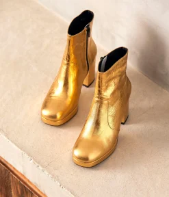 Femme Mellow Yellow Boots, Bottines-Boots dés cuir Alissa