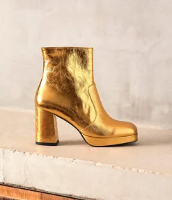 Femme Mellow Yellow Boots, Bottines-Boots dés cuir Alissa