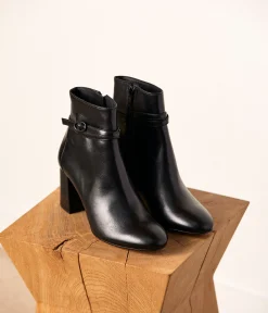 Femme Mellow Yellow Boots, Bottines-Boots talon noires Besse