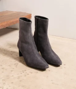 Femme Mellow Yellow Boots, Bottines-Boots velours ardoise Troy