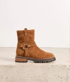 Femme Mellow Yellow Boots, Bottines-Boots velours Zia