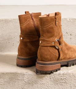 Femme Mellow Yellow Boots, Bottines-Boots velours Zia