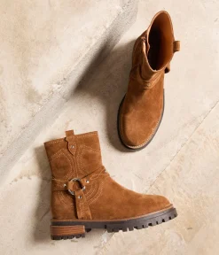 Femme Mellow Yellow Boots, Bottines-Boots velours Zia