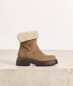 Femme Mellow Yellow Boots, Bottines-Boots velours Flynn